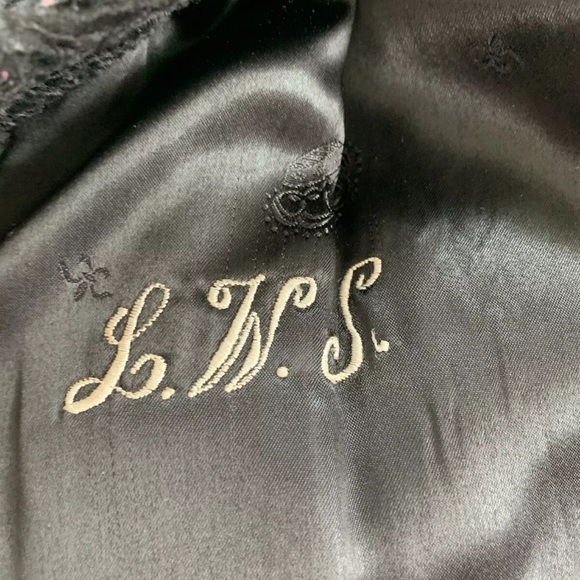 Vintage Black Shearling Coat With Mink Collar - Size Medium - Picture 6 of 7